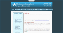 Desktop Screenshot of montcorehab.org